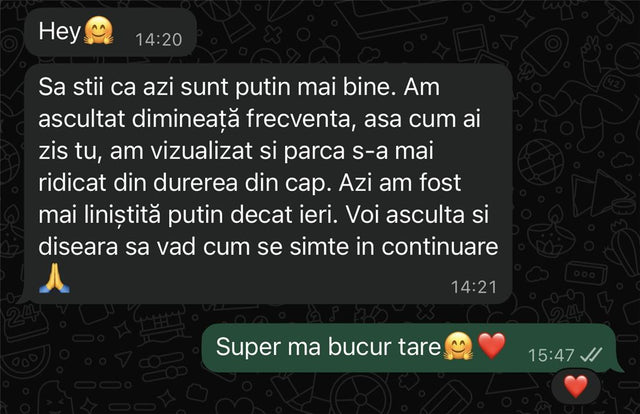A message from a client