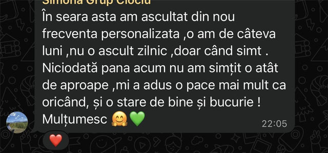 A message from a client