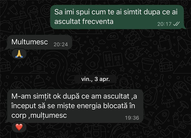 A message from a client